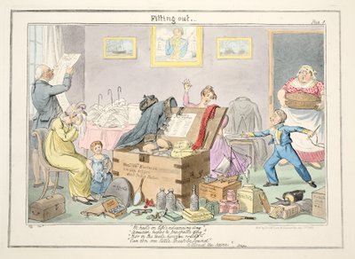 Fitting Out, from The Progress of a Midshipman by George Cruikshank